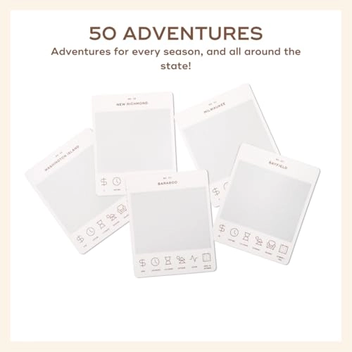 Wisconsin Adventure Bucket List - 50 Scratch-Off Cards