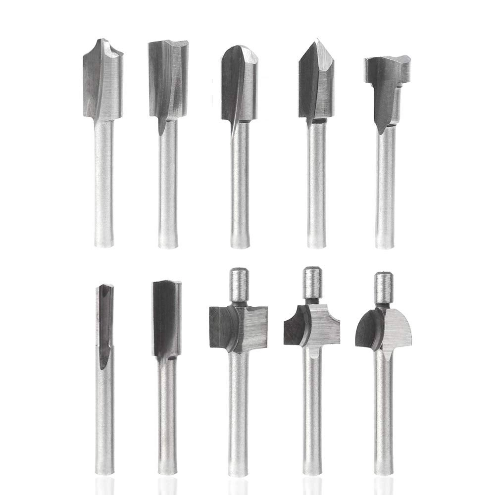 Router Bits - 1/8 Inch( 3mm ) 10pcs