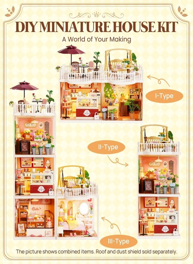 Super Creator Swing Terrace - DIY Miniature Roof Accessory P08