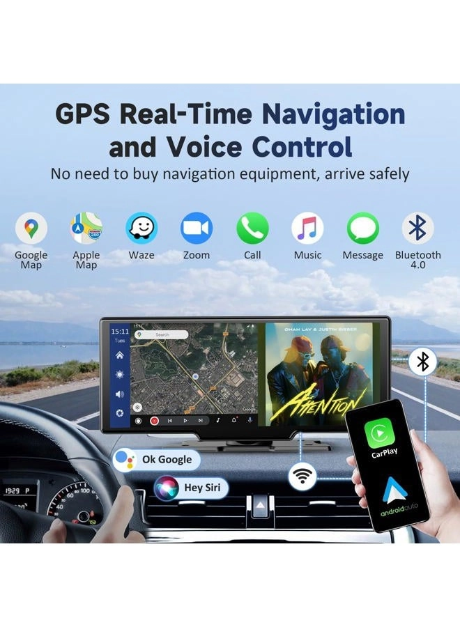 Wireless Portable Carplay Screen - 4K