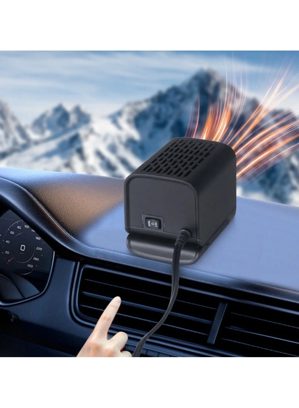Car Electric Heater Fan - 12V 120W 360 Rotating