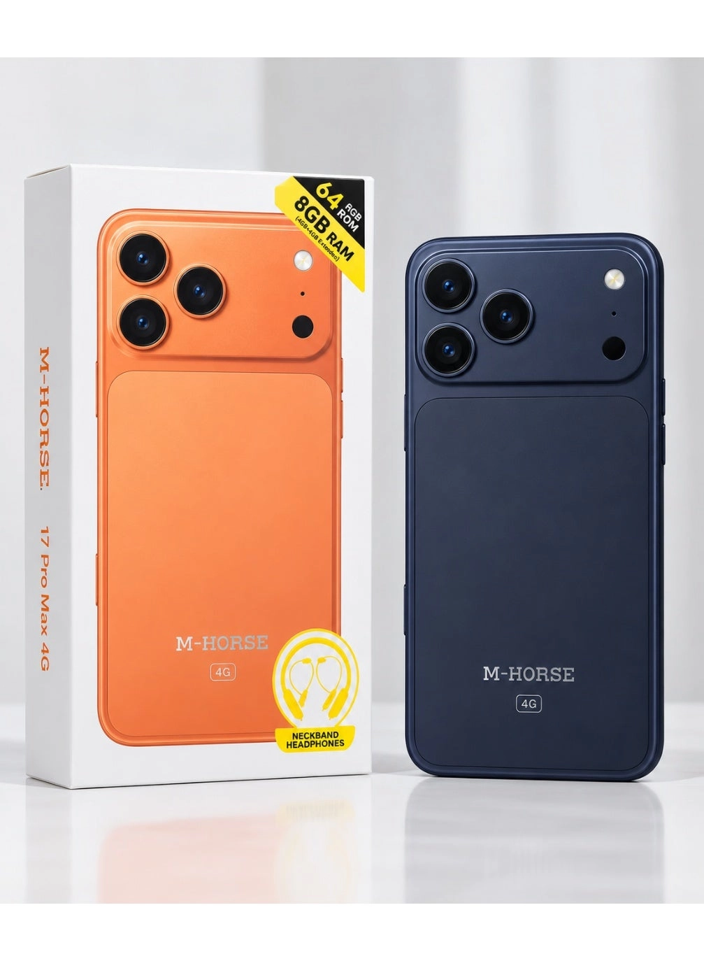 M-HORSE 17 pro max 4GB 64GB + Neckband headphones