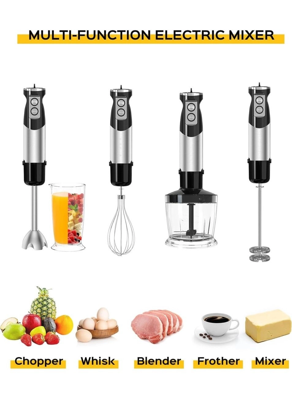 HB-8001 - 5-in-1 Hand Immersion Blender