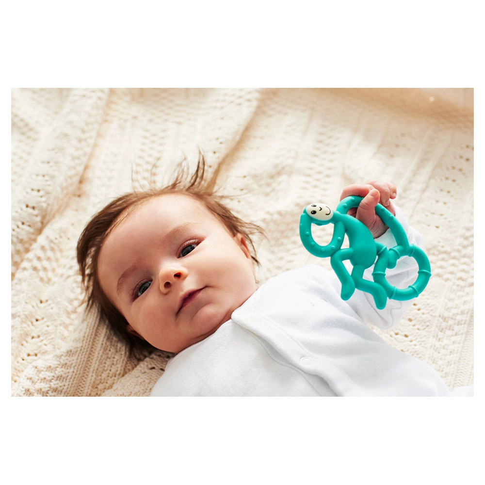 Mini Monkey Teether - Blue 3 Months