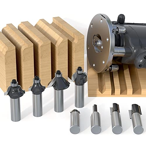 Tungsten Carbide Router Bits - 1/2-Inch 12 Piece