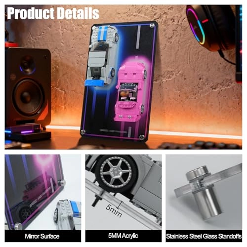 Display Board for LEGO Speed Champions 77241 & 76917 - Acrylic Aluminum