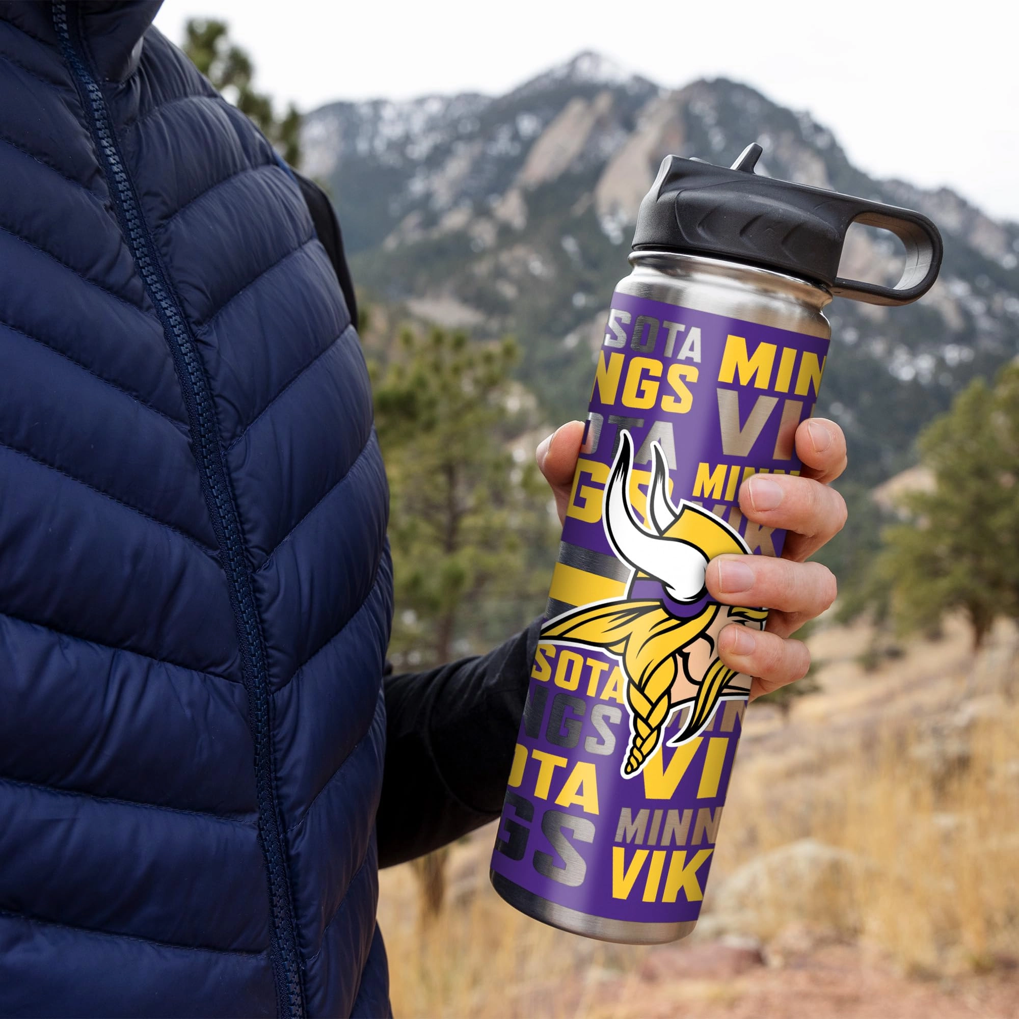 Stainless Steel NFL Football Tumbler - 650ml