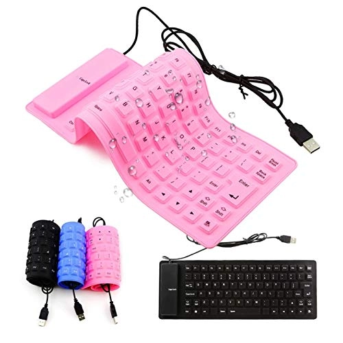 Foldable Soft Silicone Gaming Keyboard - Wired