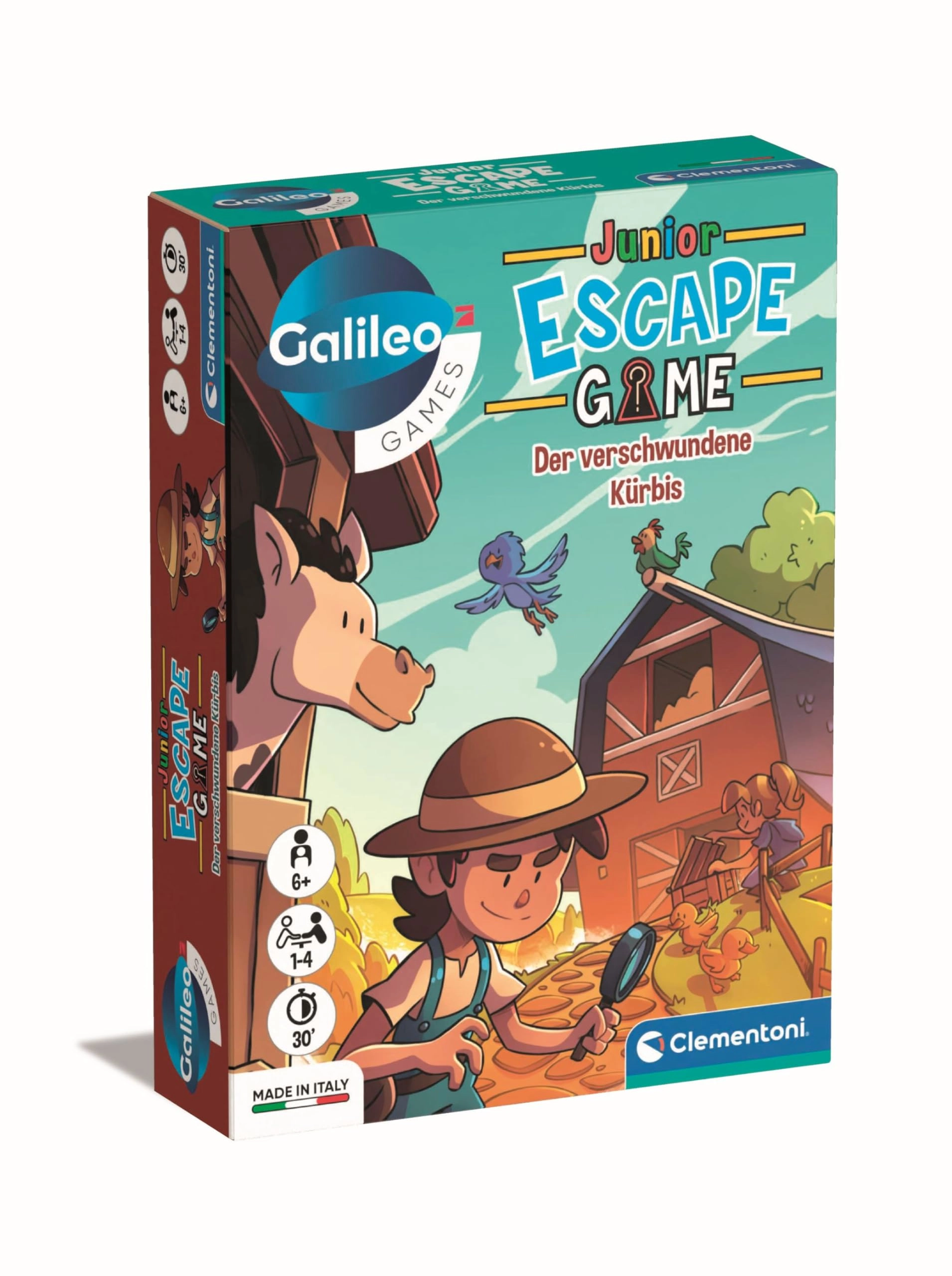 Clementoni Galileo Escape Game Junior: The Disappeared Pumpkin (German)