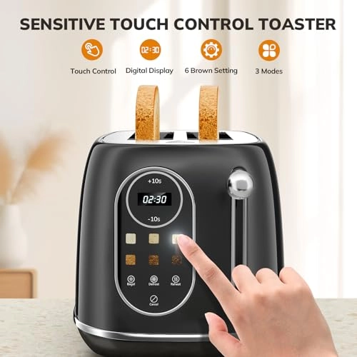 Smart Touch Screen Toaster - 2 Slice