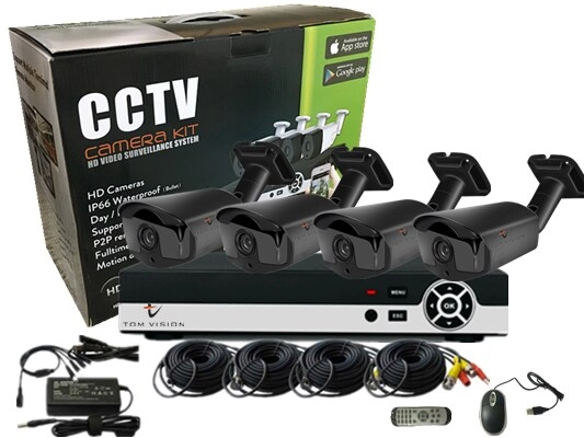 Turbo HD DVR - 4-Channel + Bullet Camera - 1280x1080P 4x