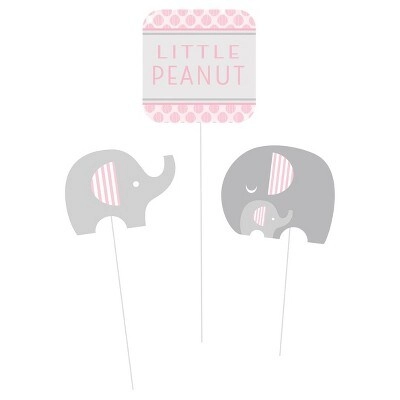 CREATIVE CONVERTING Little Peanut-Girl Centerpiece Sticks - 3 pcs