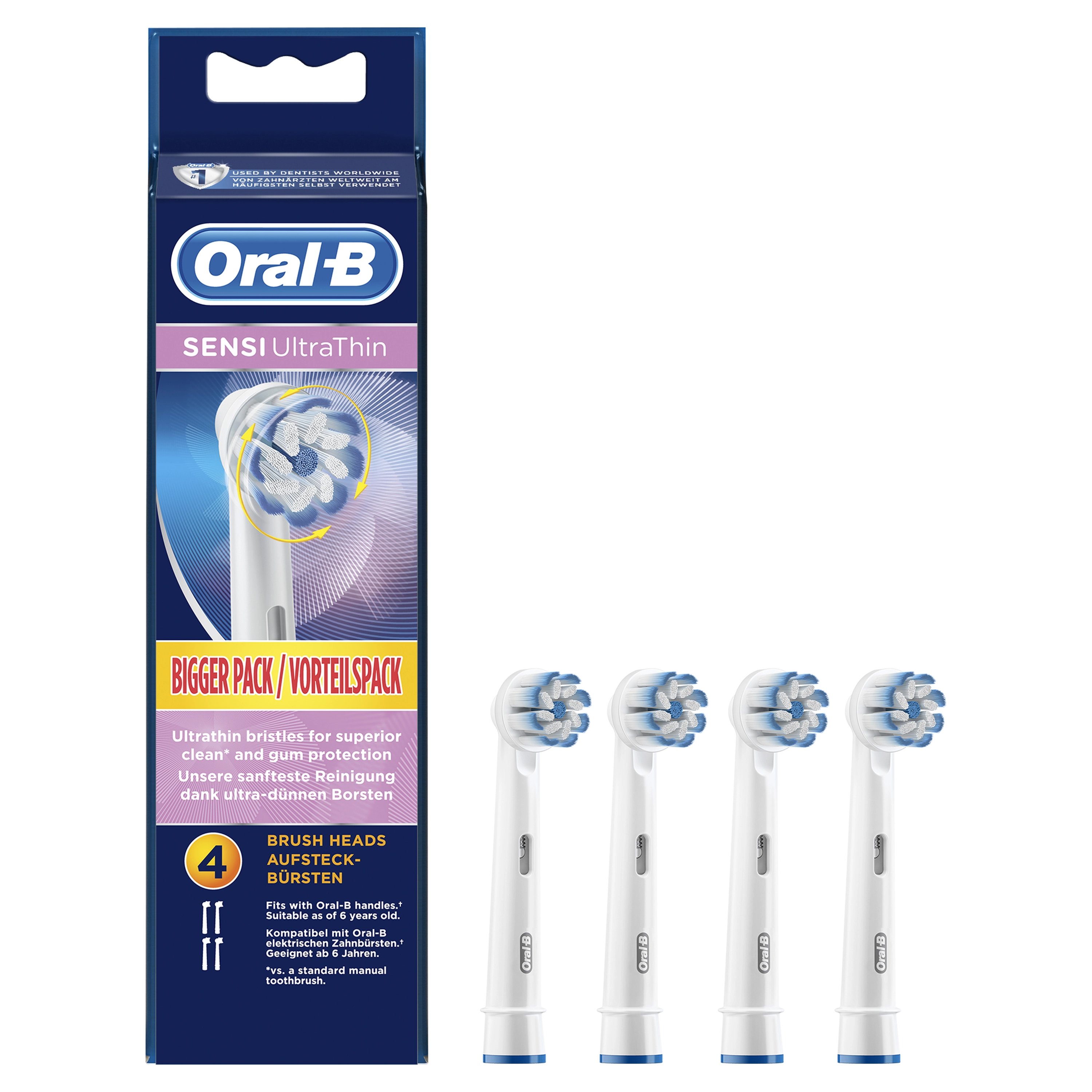 Sensi Ultrathin - 4-Pack White/Blue