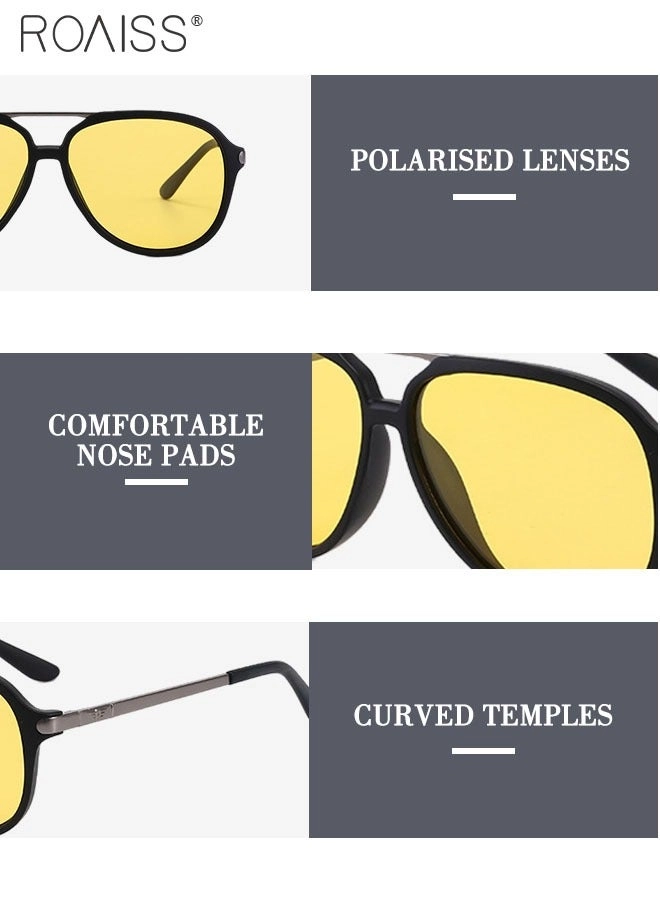 Aviator Polarized Sunglasses - 60mm Yellow