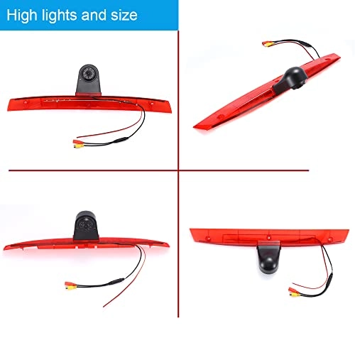 Brake Light Reversing Camera + Rear View Mirror Monitor - Night vision 628 x 586 pixels
