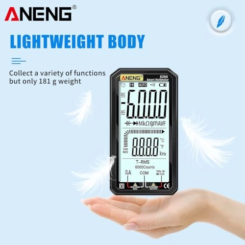 Digital Multimeter - 4.7-Inch LCD True-RMS Auto-Ranging