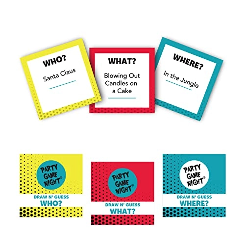 Party Game Night Draw and Guess - English Ages 12 and up