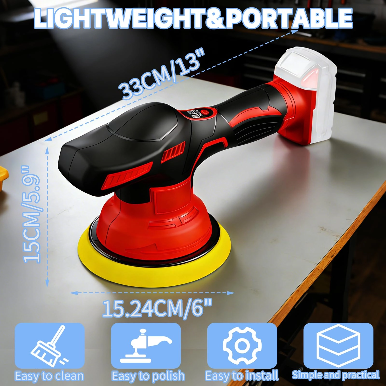 Cordless Polisher - 6-inch