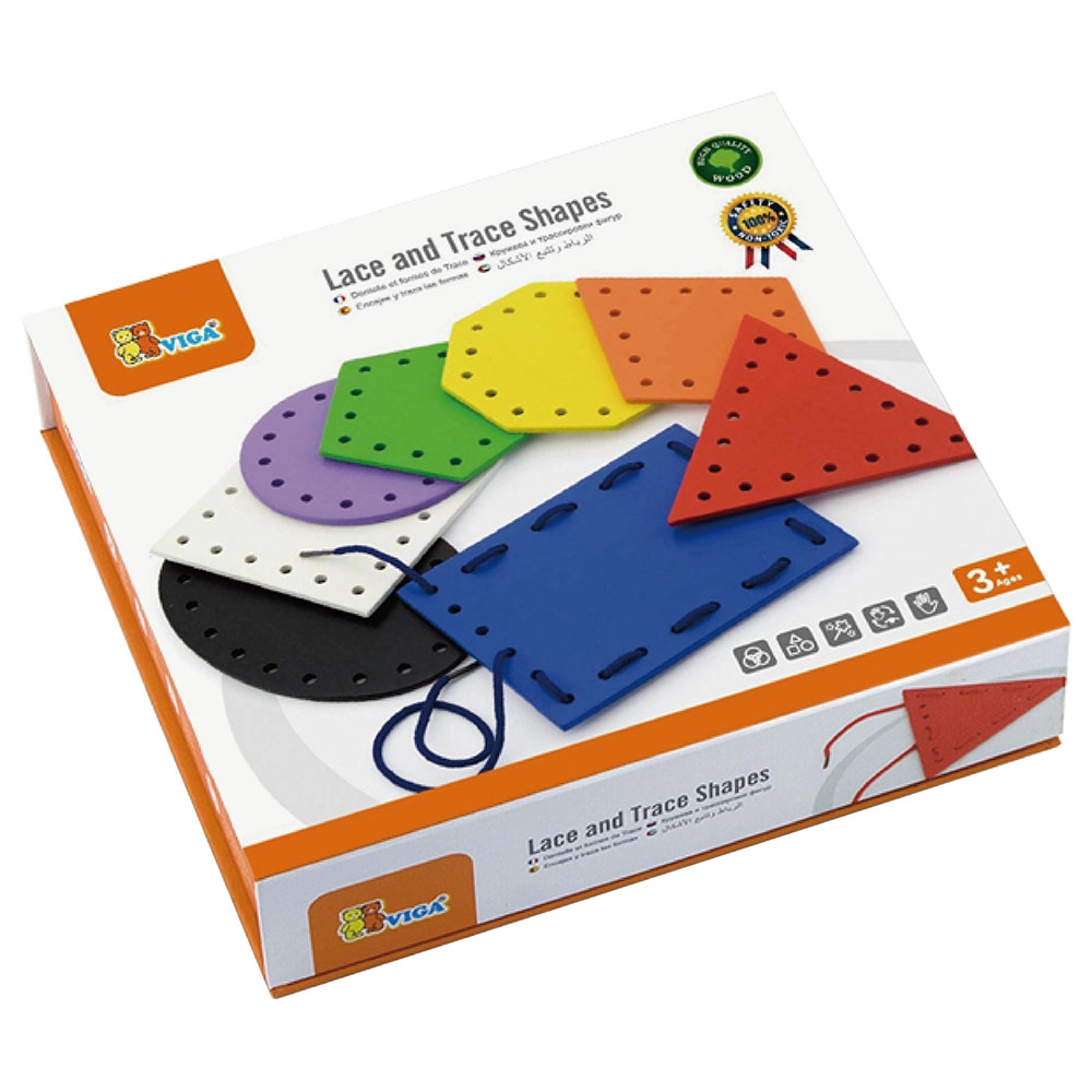 VIGA Lace and Trace Shapes - Suitable for 3 to 6 yrs
