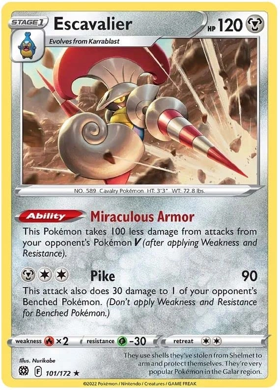 Pokémon (Near Mint) Pokemon Squavalier 101/172 - English + Toploader