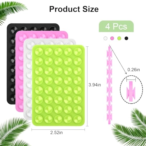 Double Sided Silicone Cup Phone Case Mount