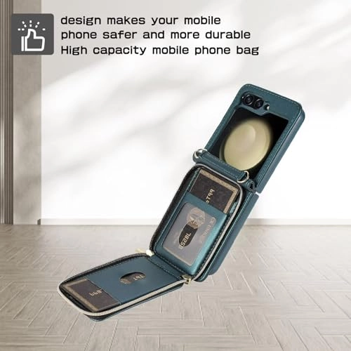 Miagon Folio Case for Samsung Galaxy Z Flip 5