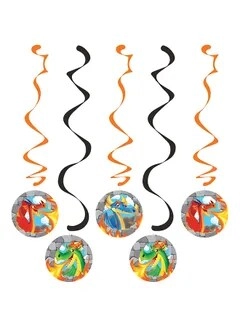 CREATIVE CONVERTING Dragons Dizzy Danglers - 5 pcs