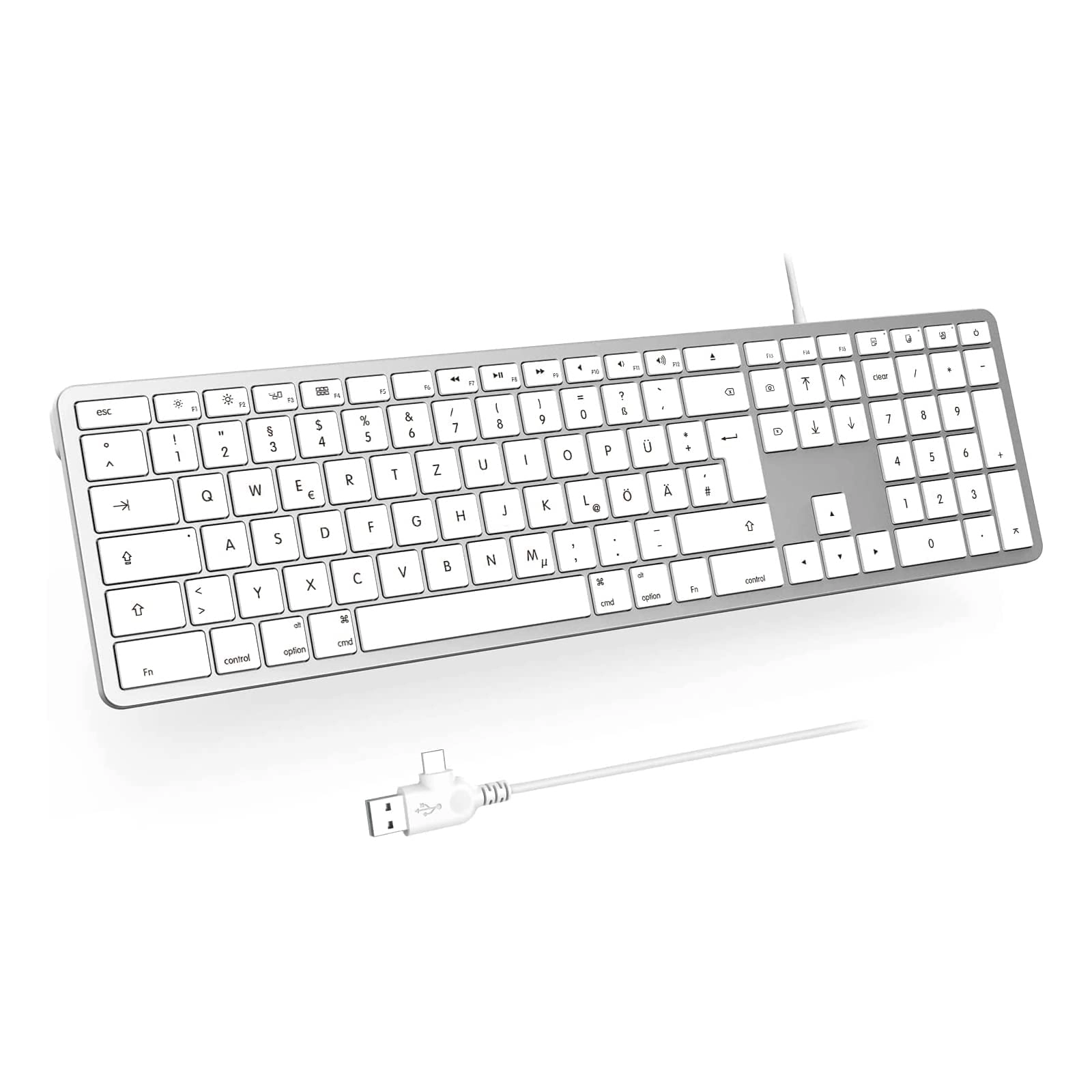 Seenda Wired Mac keyboard - DE Wired