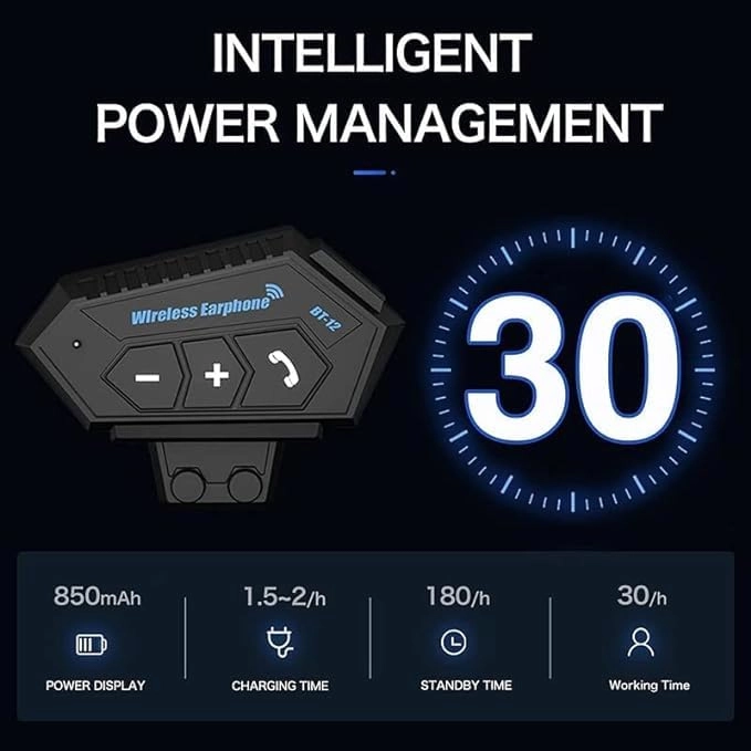 55ABG1.Helmet.Headset - Bluetooth 5.0 Over Ear