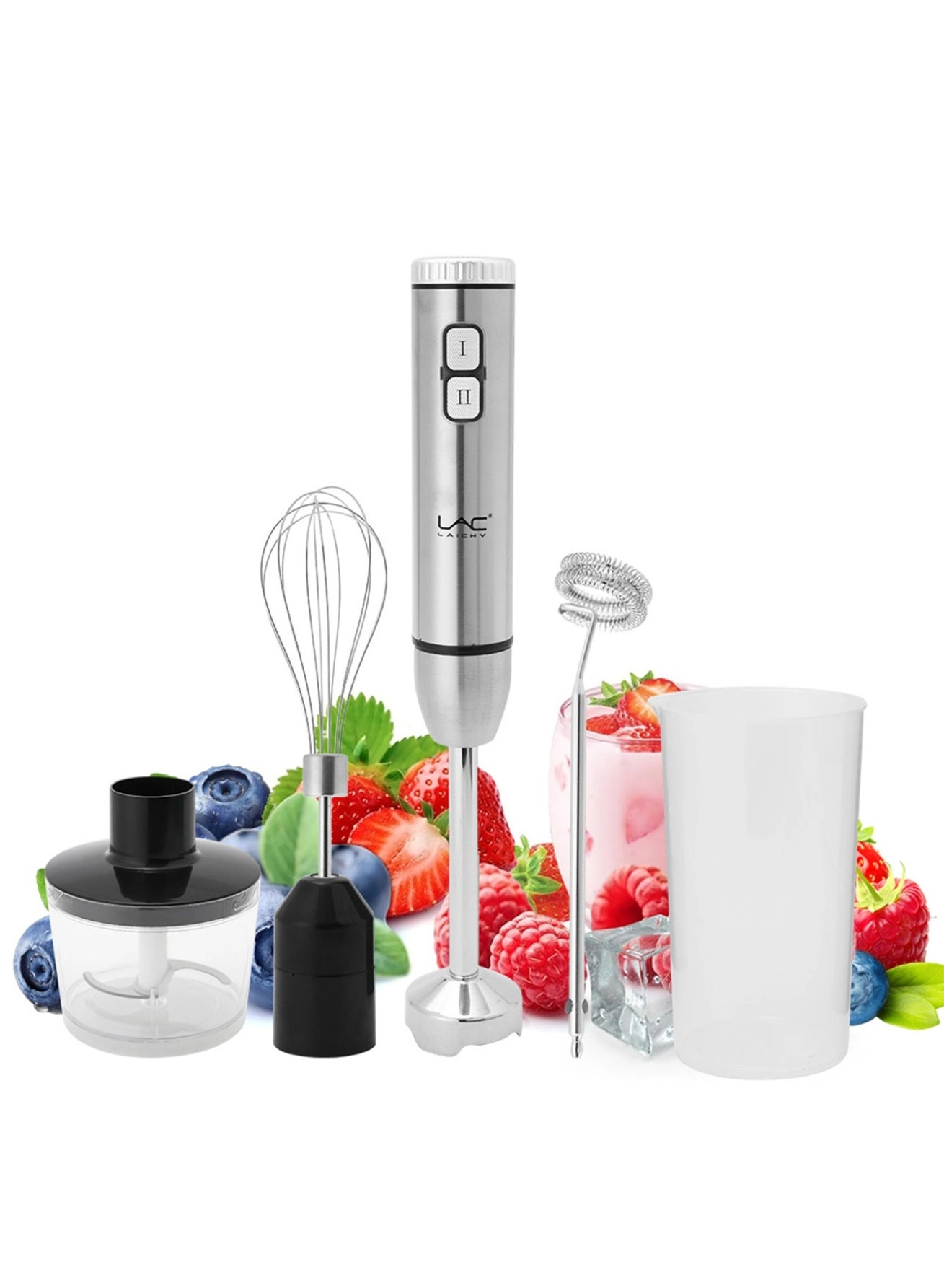 LAC LAICHY L-1205 - 5-in-1 2 Speeds Stainless Steel