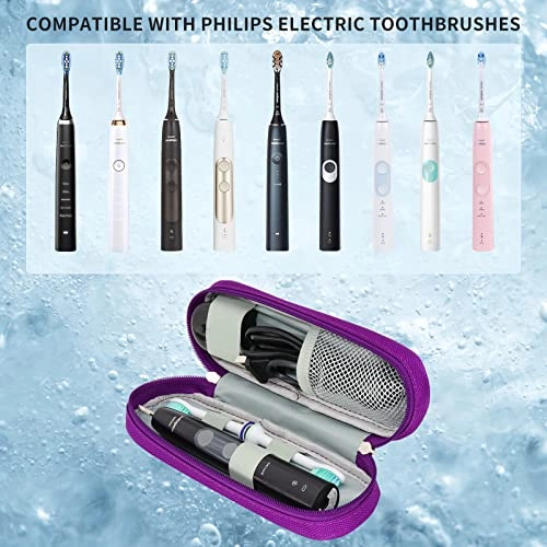 Toothbrush Travel Case - Compatible with Philips Sonicare Purple