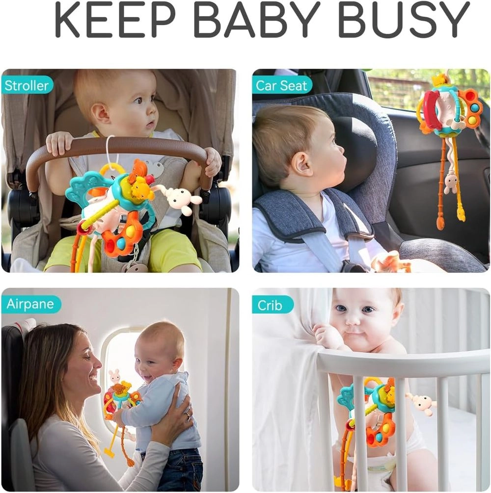 Baby Swivel Teether - Rattle Colorful