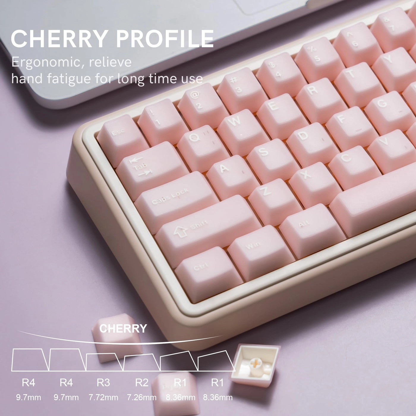 Pink Jade keycaps - 121keys