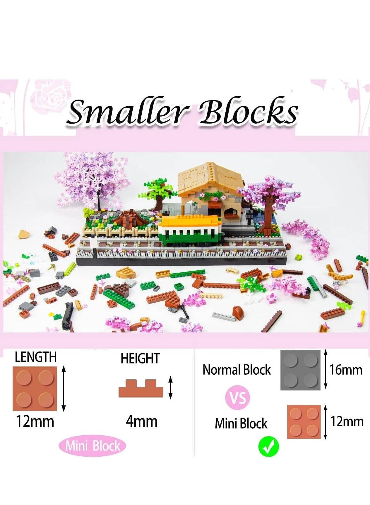 Cherry Blossom Train Station - 3668 pcs