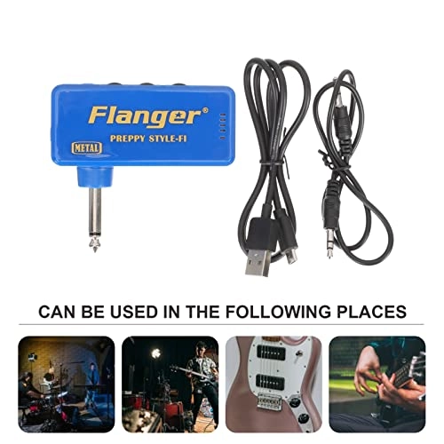 Mini Guitar Bass Headphone Amplifier - 1 Set USB Rechargeable