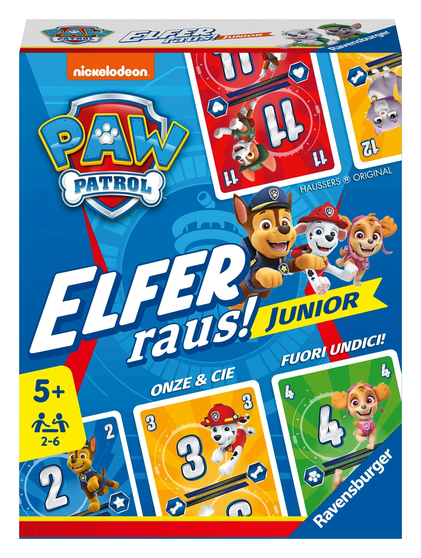 Ravensburger Paw Patrol Elfer Raus! Junior - Card Game (German)
