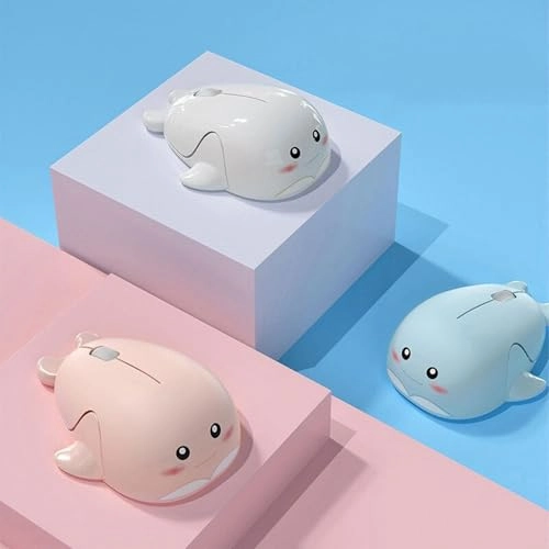 Cute Animal Hamster Shape Silent Mini Travel Mouse - Wireless