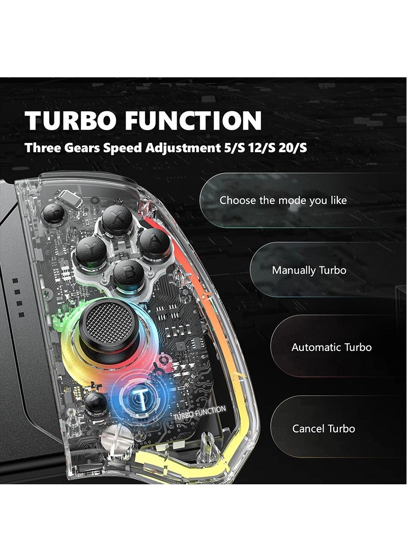 KS40 - Transparent Black Nintendo Switch