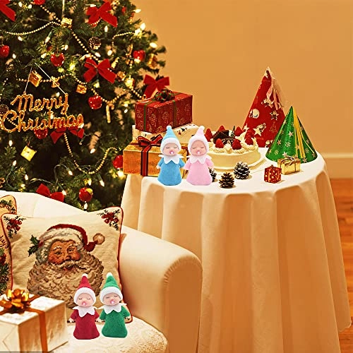 Sleeping Elf Doll - 10cm Plastic Purple