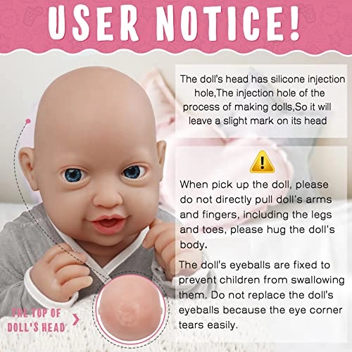 Reborn Baby Doll - 12 inch Silicone