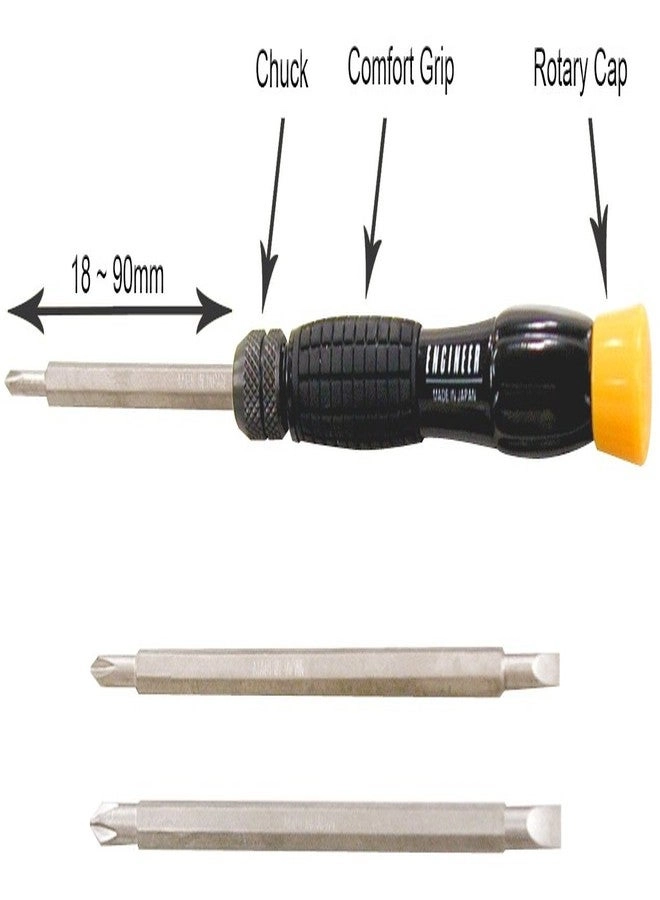 Reversible Precision Slotted and Phillips Screwdriver Set (3 Pcs)