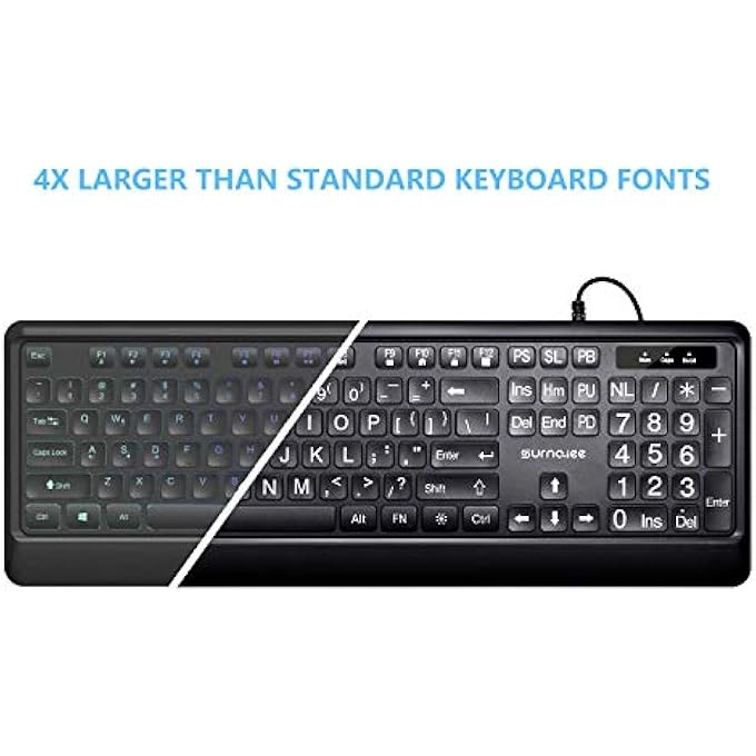 LARGE PRINT BACKLIT KEYBOARD