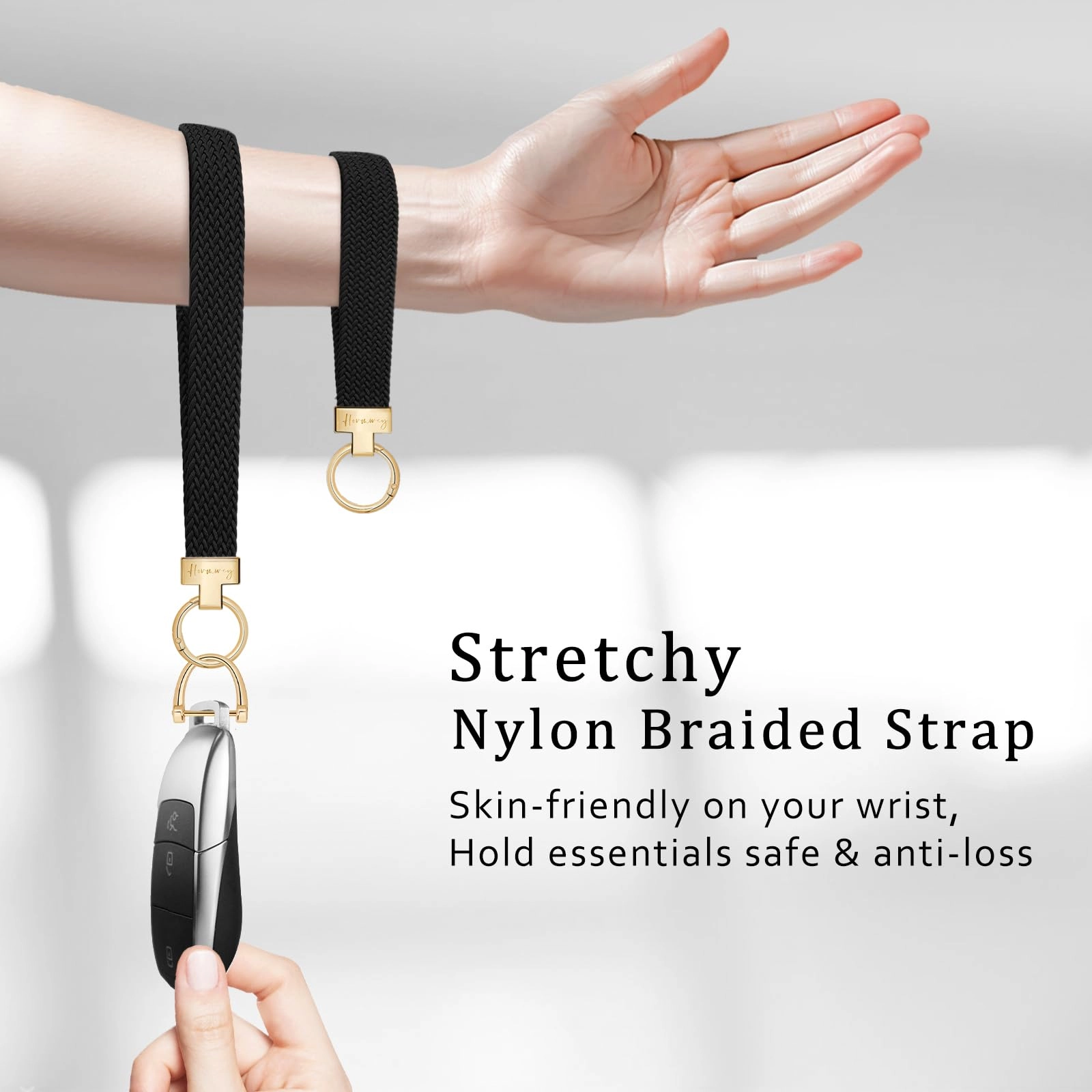 Elastic Wristlet Keychain - Fun
