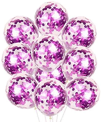 Party Time Trading LLC Confetti Balloons - 12Pcs Birthday