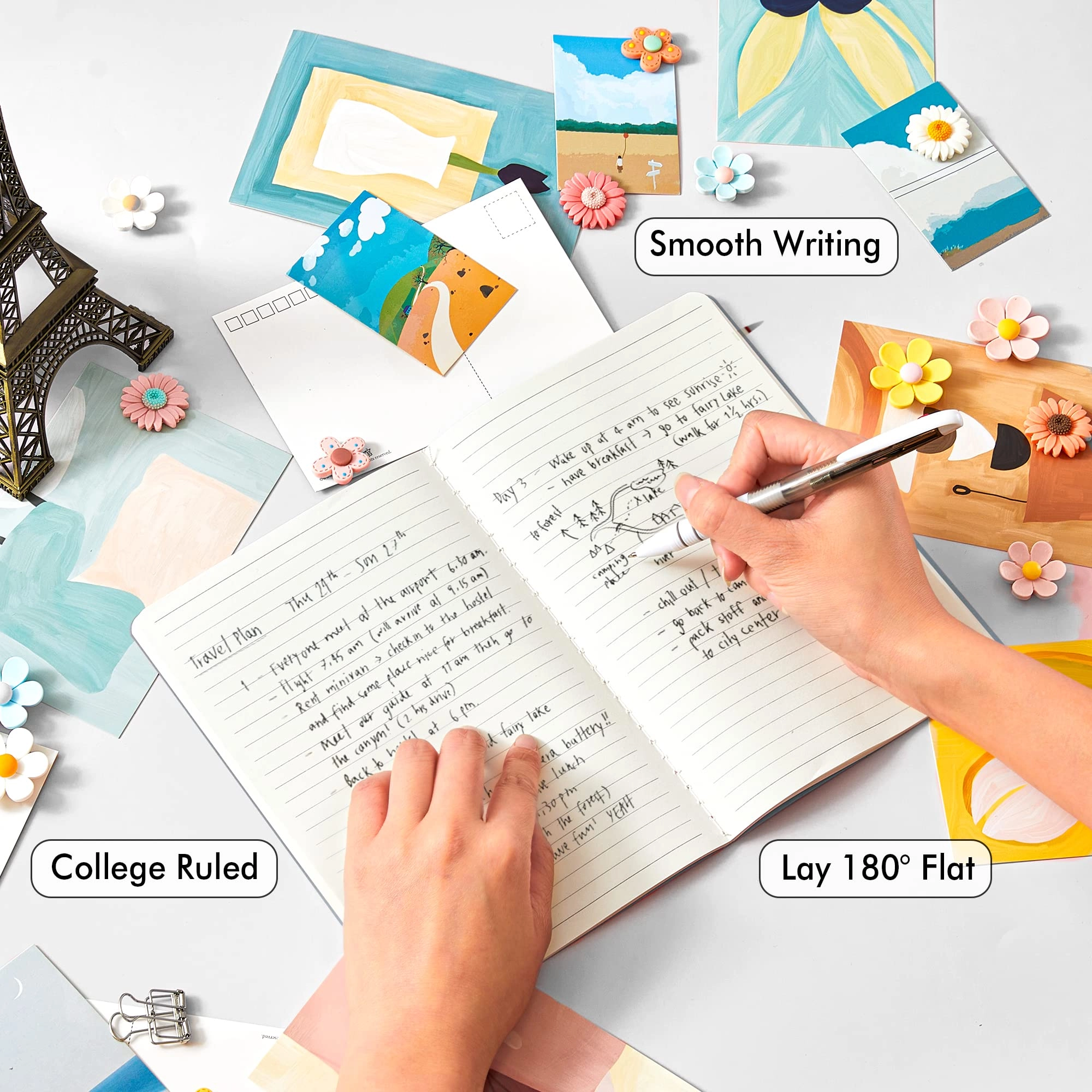 Soft Cover Notebook A5 Softcover - Lined 46 Sheets Pack