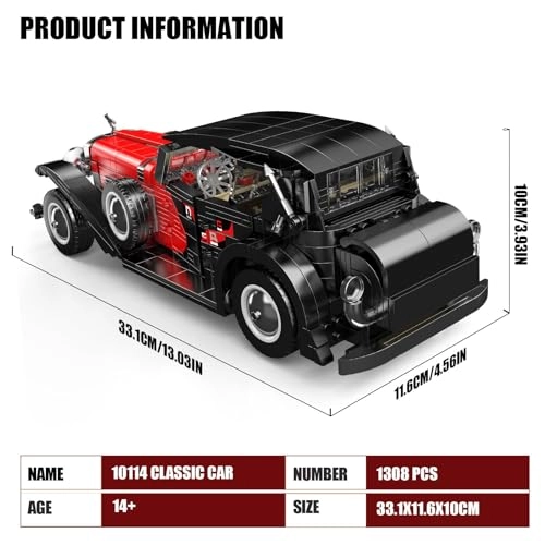 Vintage Car Model - Static Version Black