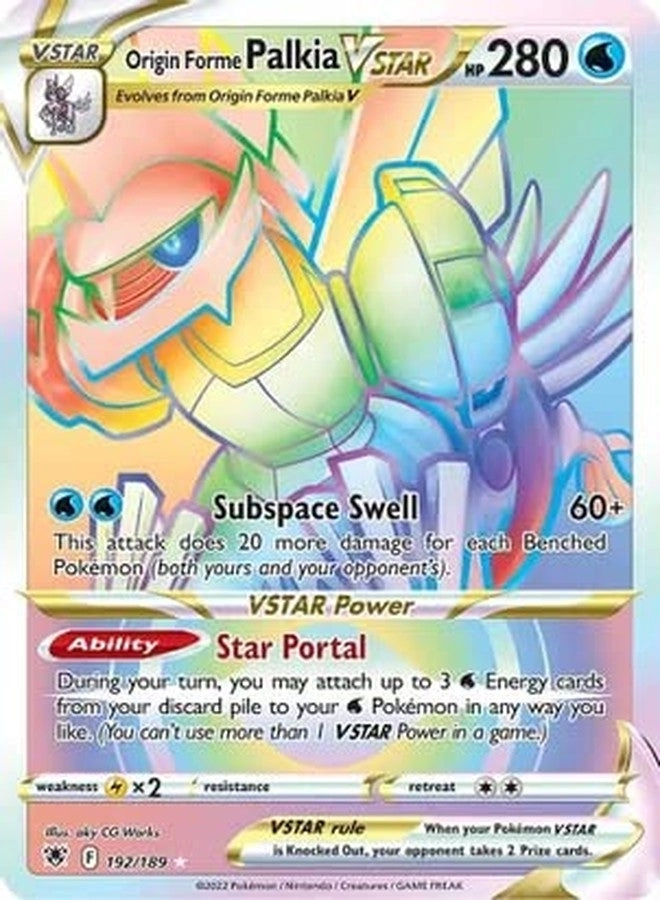 Pokémon Origin Forme Palkia VSTAR - 192/189 Secret Rare Astral Radiance
