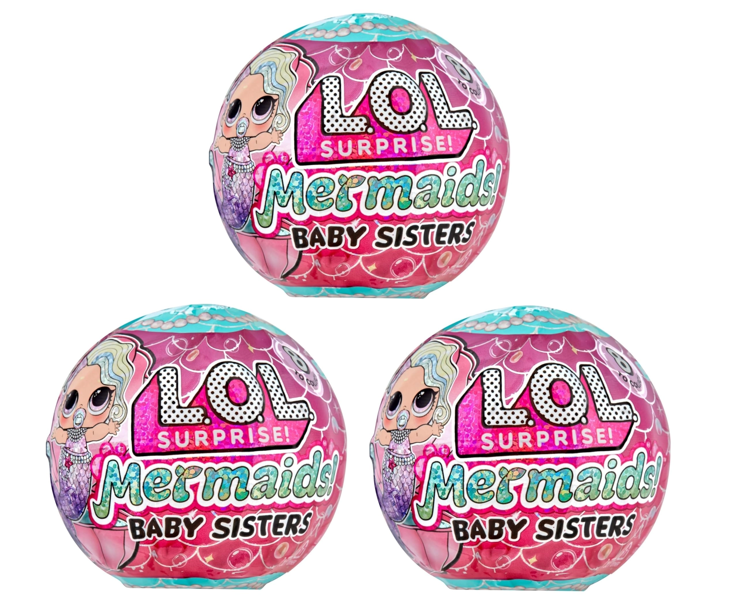 Mermaids Baby Sisters - Color Change Tail 8 Dolls Ages 4+
