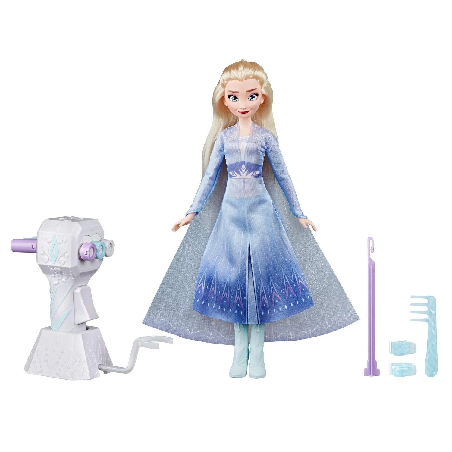 Elsa Fashion Doll - Extra-Long Blonde Hair Braiding Tool Ages 5+