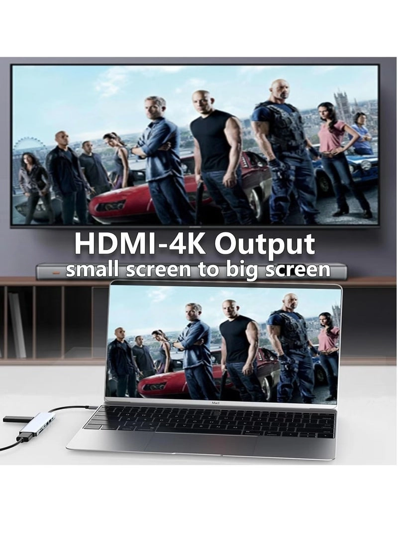 USB C Hub - 4K HDMI 100W PD